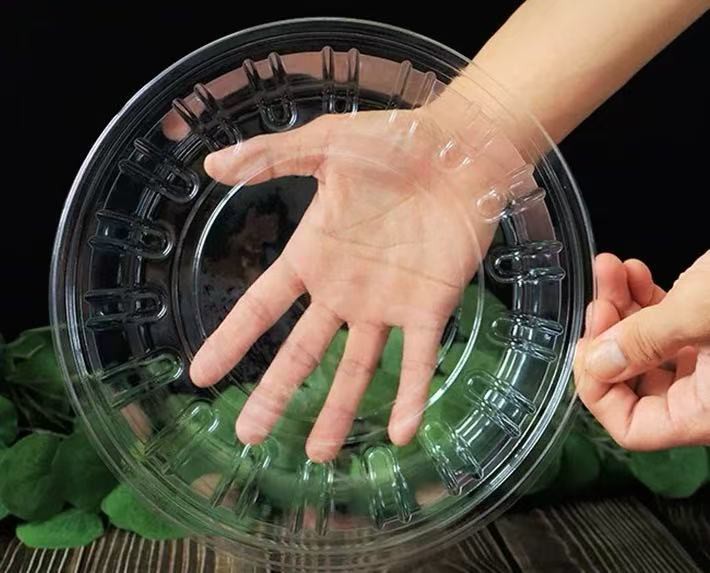 Transparent Round Fruit Box Without Lid