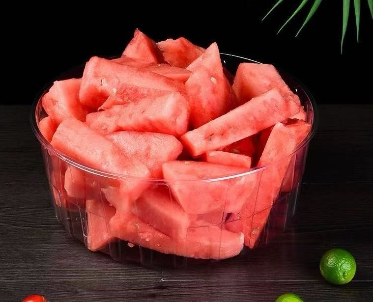 Transparent Round Fruit Box Without Lid factory